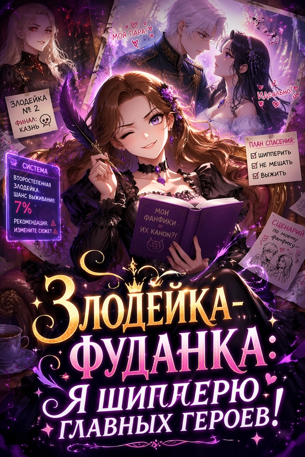 Злодейка-фуданка: Я шипперю главных героев! - обложка ранобэ читать онлайн