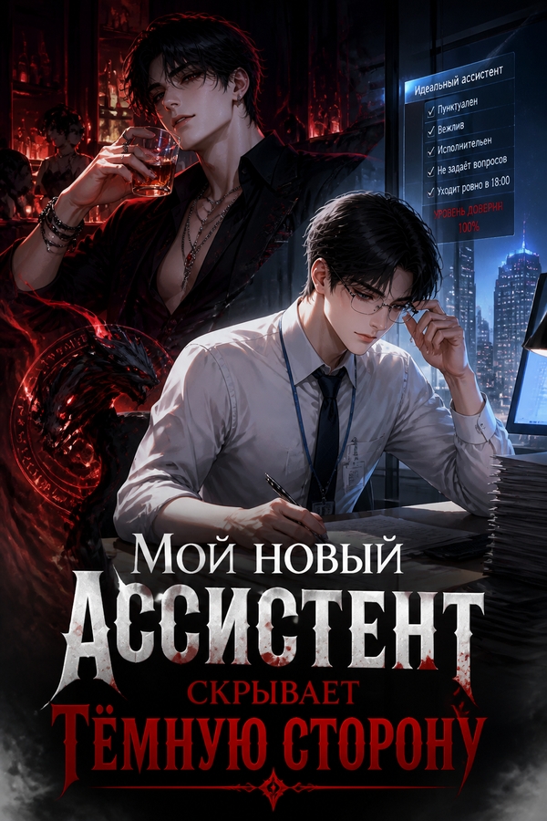 Мой новый ассистент скрывает тёмную сторону - обложка ранобэ читать онлайн