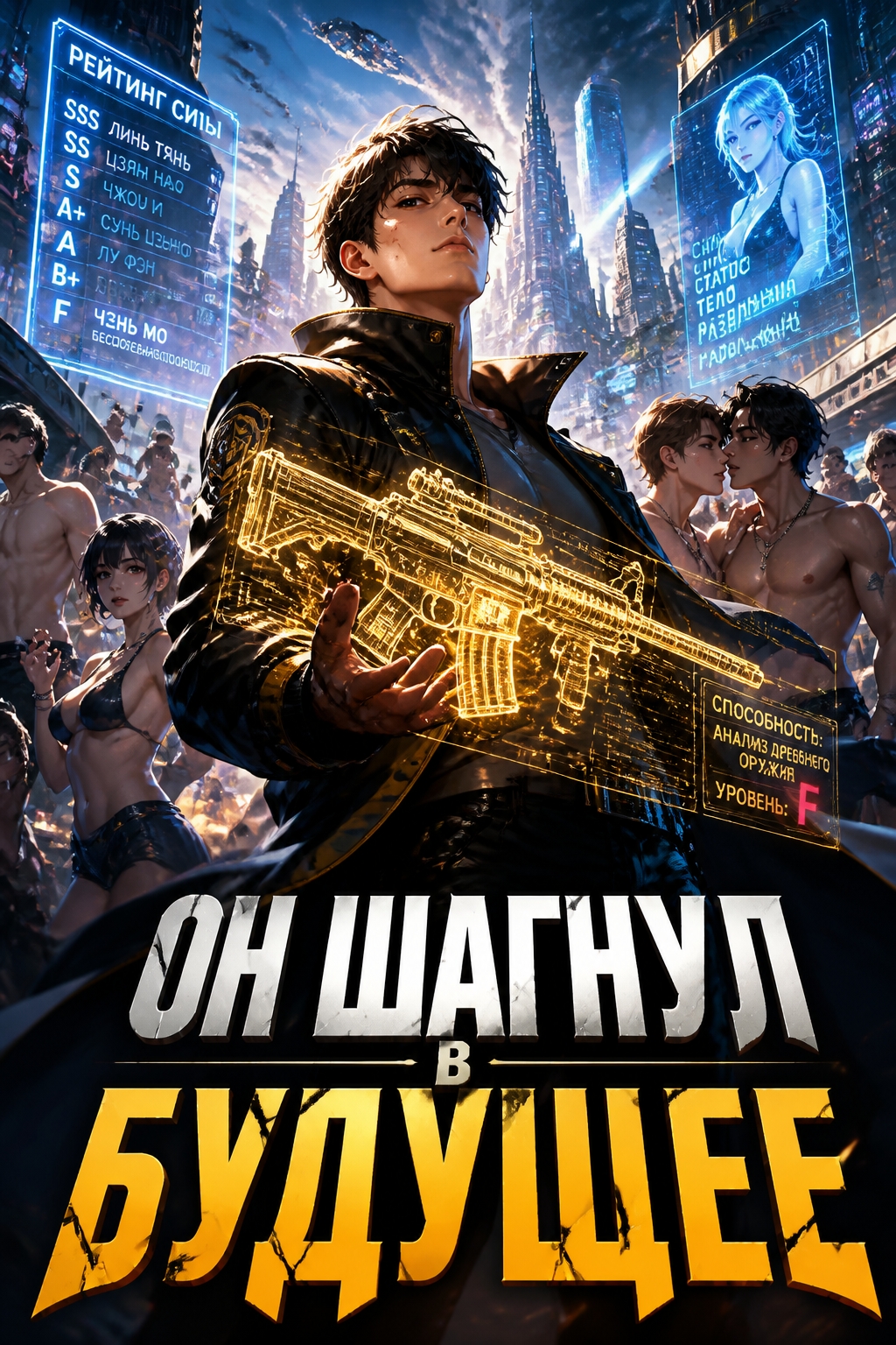 Он шагнул в будущее - обкладинка ранобе читати онлайн