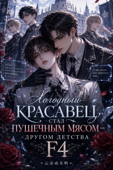 Холодный красавец стал пушечным мясом — другом детства F4 - обкладинка ранобе читати онлайн
