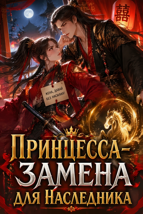 Принцесса-замена для наследника - обкладинка ранобе читати онлайн