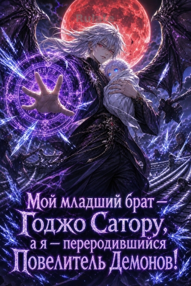 Мой младший брат — Годжо Сатору, а я — переродившийся Повелитель Демонов! - обкладинка ранобе читати онлайн