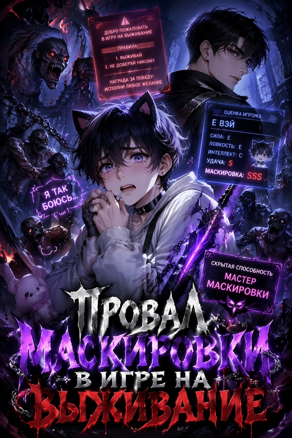 Провал маскировки в игре на выживание - обложка ранобэ читать онлайн
