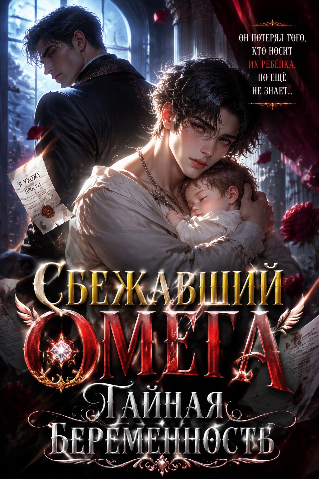 Сбежавший омега: Тайная беременность - обложка ранобэ читать онлайн