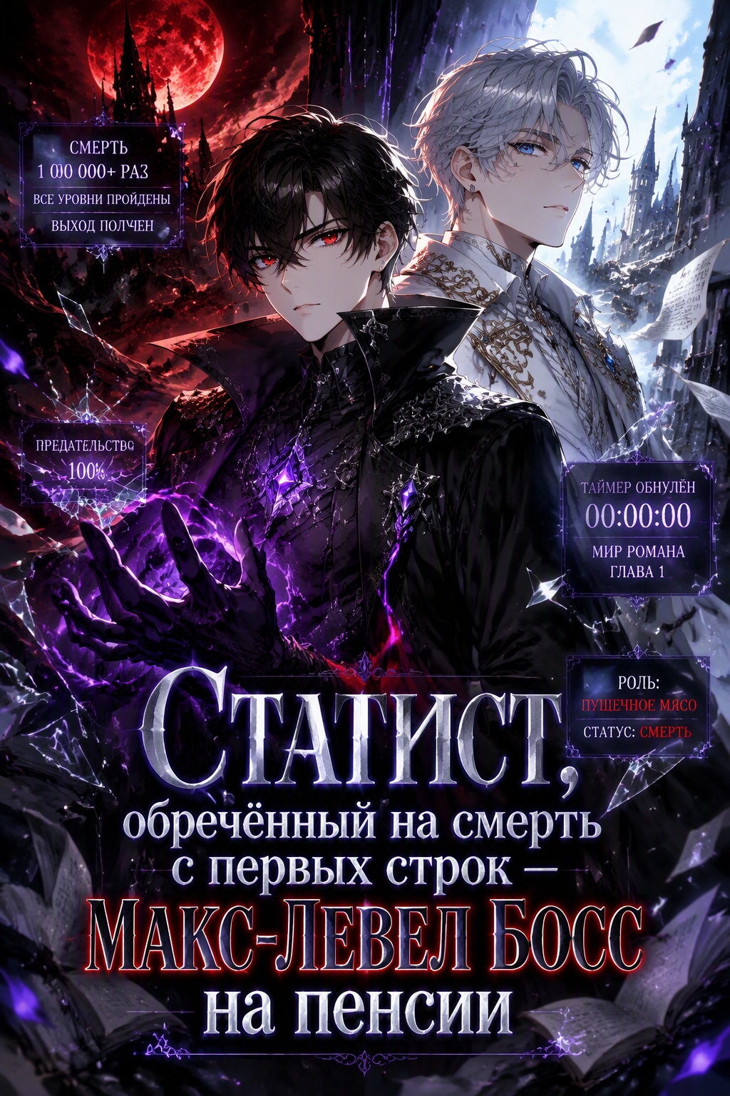 Статист, обречённый на смерть с первых строк — макс-левел босс на пенсии - обложка ранобэ читать онлайн