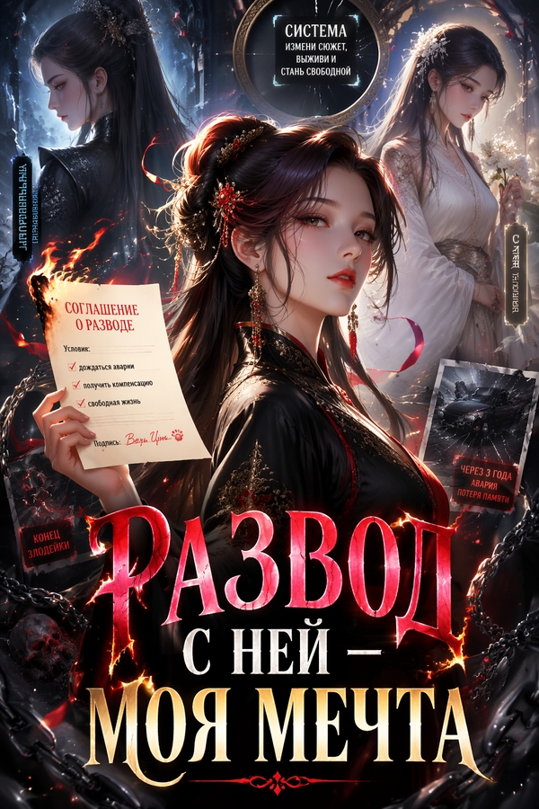 Развод с ней — моя мечта - обложка ранобэ читать онлайн