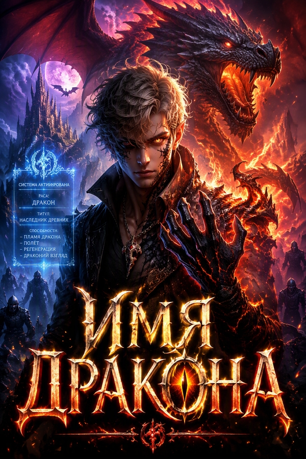Имя Дракона - обложка ранобэ читать онлайн