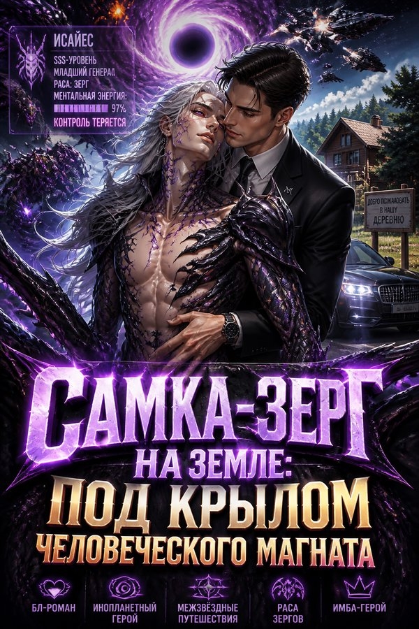 Самка-зерг на Земле: Под крылом человеческого магната - обложка ранобэ читать онлайн