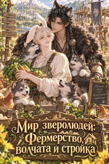 Мир зверолюдей: Фермерство, волчата и стройка - обложка ранобэ читать онлайн
