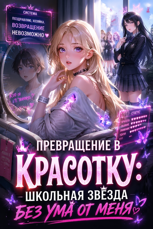 Превращение в красотку: школьная звезда без ума от меня - обложка ранобэ читать онлайн
