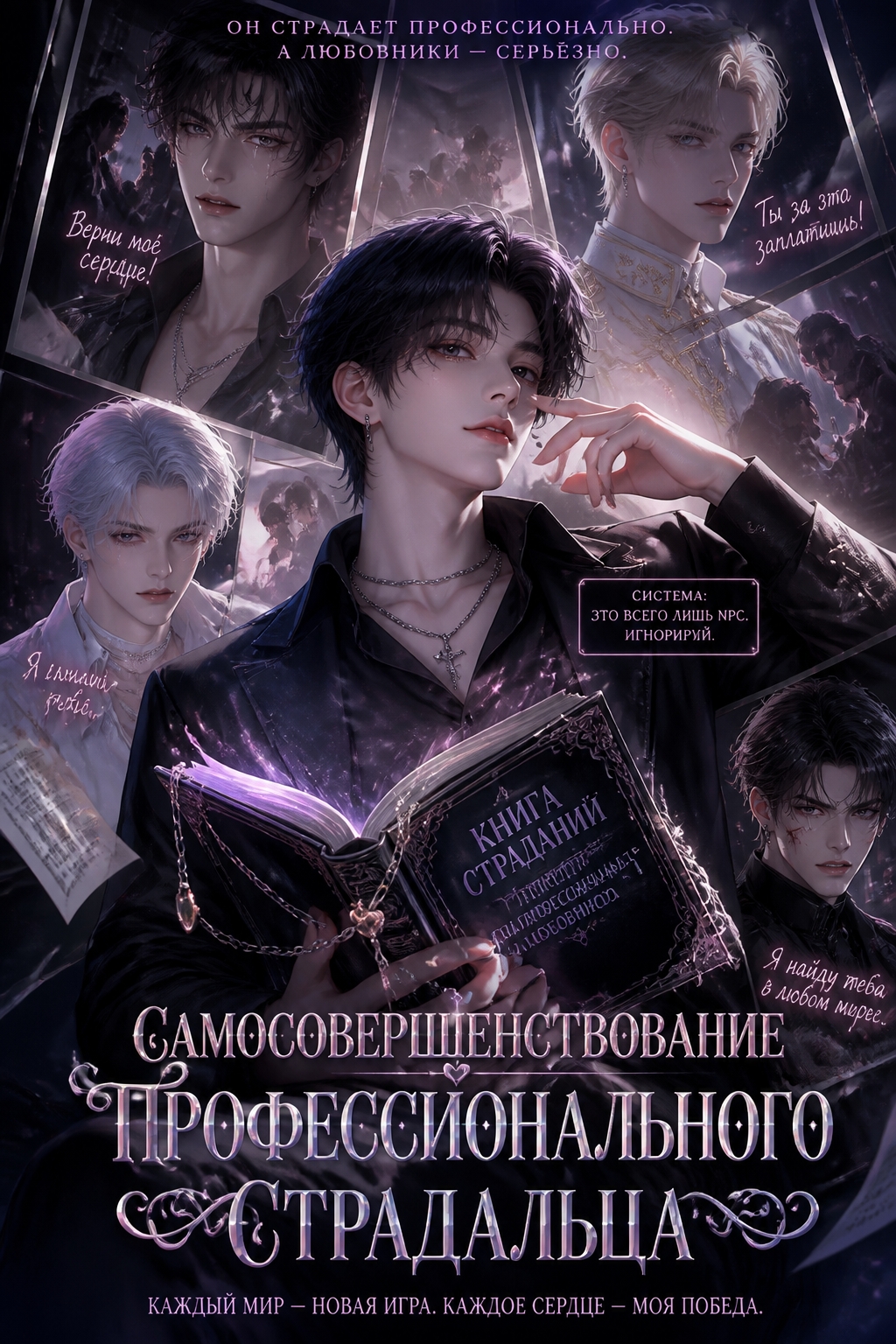 Самосовершенствование профессионального страдальца - обложка ранобэ читать онлайн