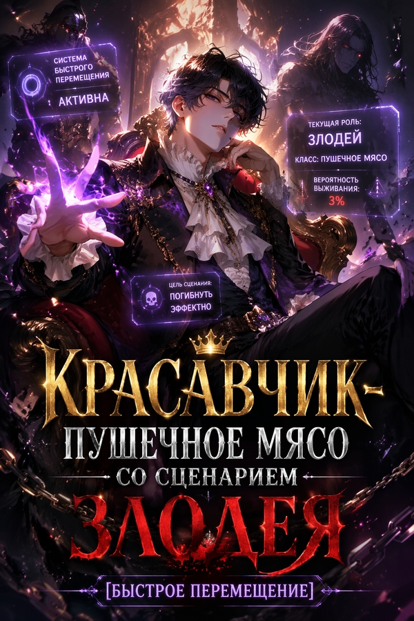 Красавчик-пушечное мясо со сценарием злодея [Быстрое перемещение] - обложка ранобэ читать онлайн