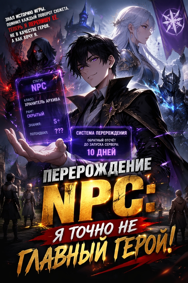 Перерождение NPC: Я точно не главный герой! - обложка ранобэ читать онлайн