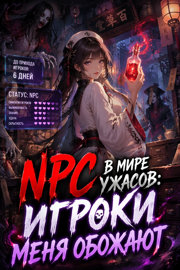 NPC в мире ужасов: Игроки меня обожают - обложка ранобэ читать онлайн