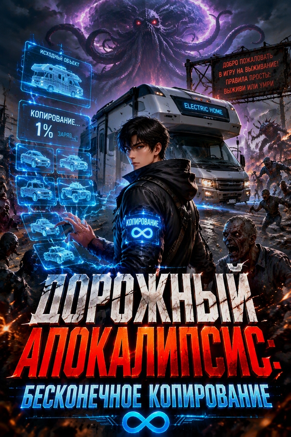 Дорожный апокалипсис: бесконечное копирование - обложка ранобэ читать онлайн