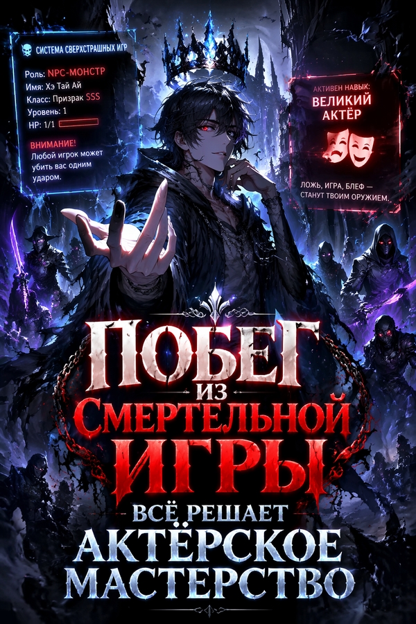 Побег из смертельной игры: всё решает актёрское мастерство - обложка ранобэ читать онлайн