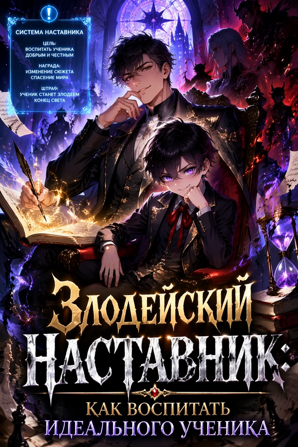 Злодейский наставник: Как воспитать идеального ученика - обложка ранобэ читать онлайн