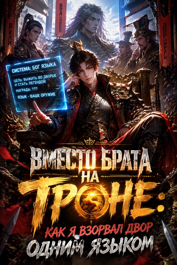 Вместо брата на троне: как я взорвал двор одним языком - обложка ранобэ читать онлайн