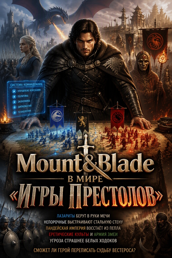 Mount & Blade в мире «Игры Престолов - обложка ранобэ читать онлайн