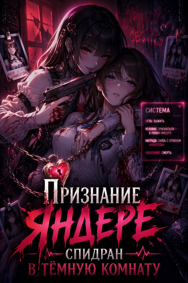 Признание яндере: спидран в тёмную комнату - обложка ранобэ читать онлайн