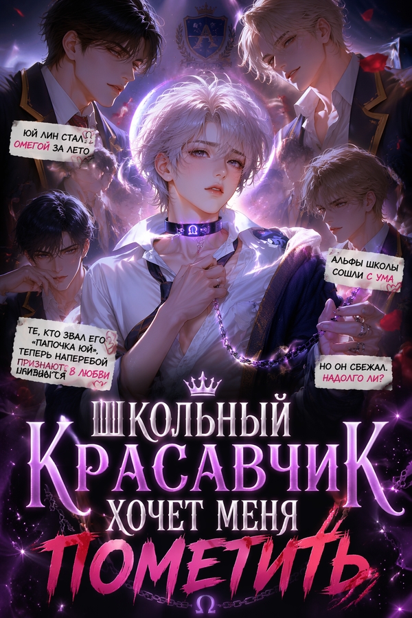 Школьный красавчик хочет меня пометить - обложка ранобэ читать онлайн