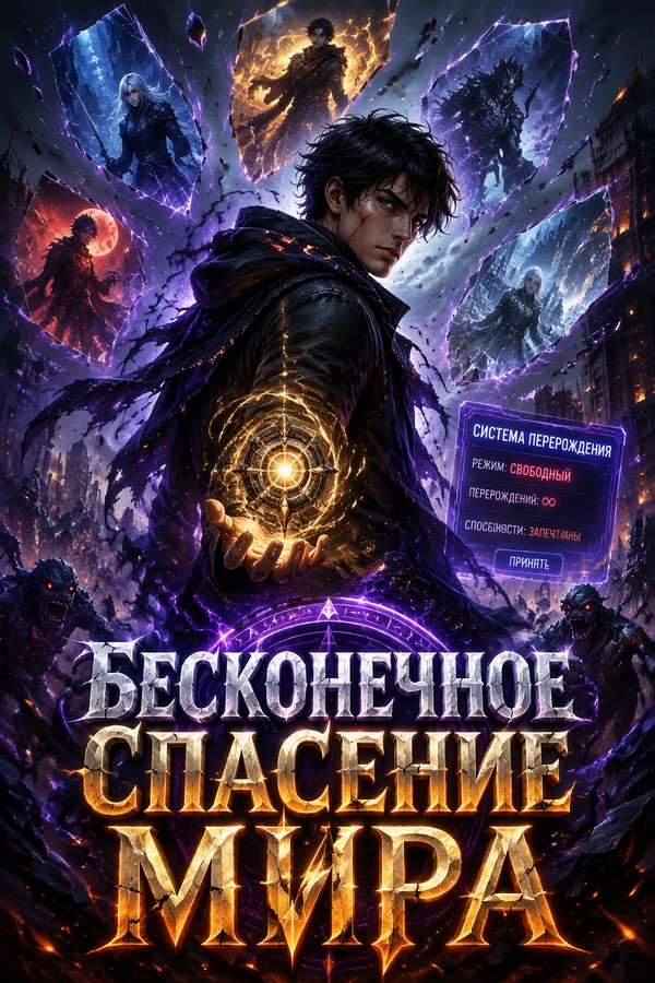 Бесконечное спасение мира - обложка ранобэ читать онлайн