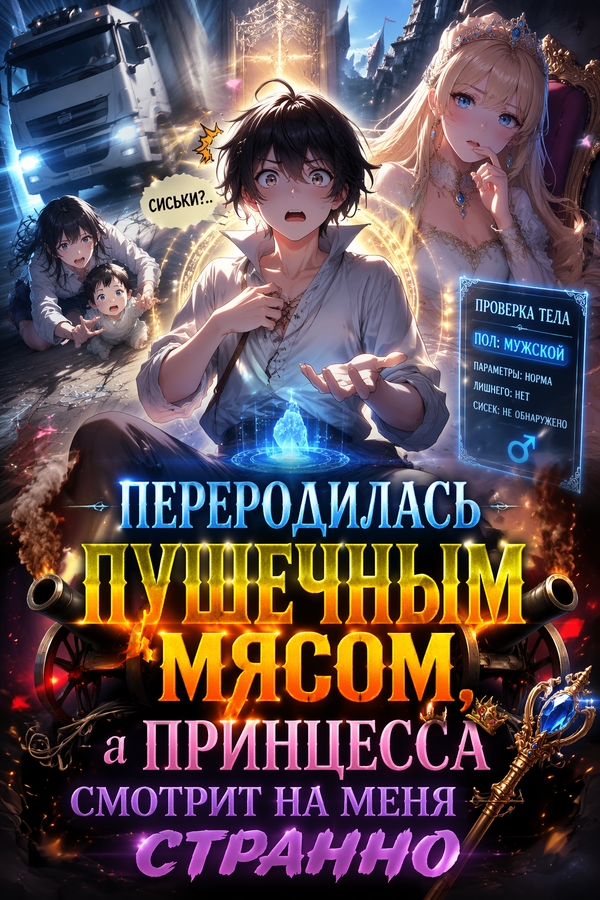 Переродилась пушечным мясом, а принцесса смотрит на меня странно - обложка ранобэ читать онлайн