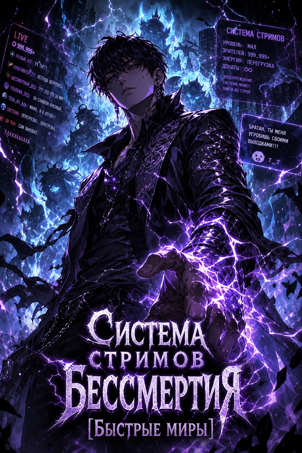 Система стримов бессмертия [Быстрые миры] - обложка ранобэ читать онлайн