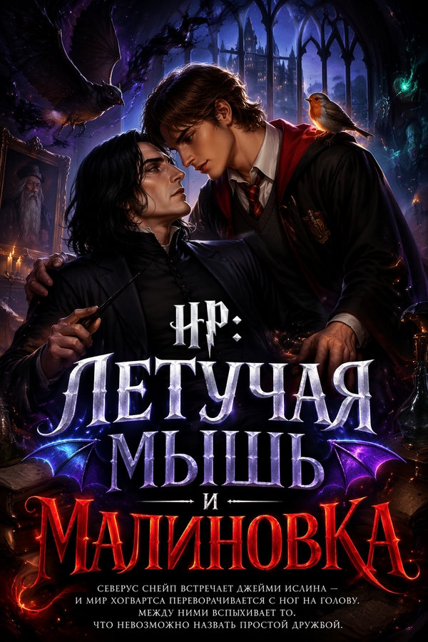 HP: Летучая мышь и малиновка - обложка ранобэ читать онлайн