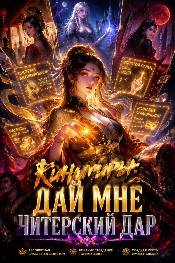 Киномиры: Дай мне читерский дар - обложка ранобэ читать онлайн