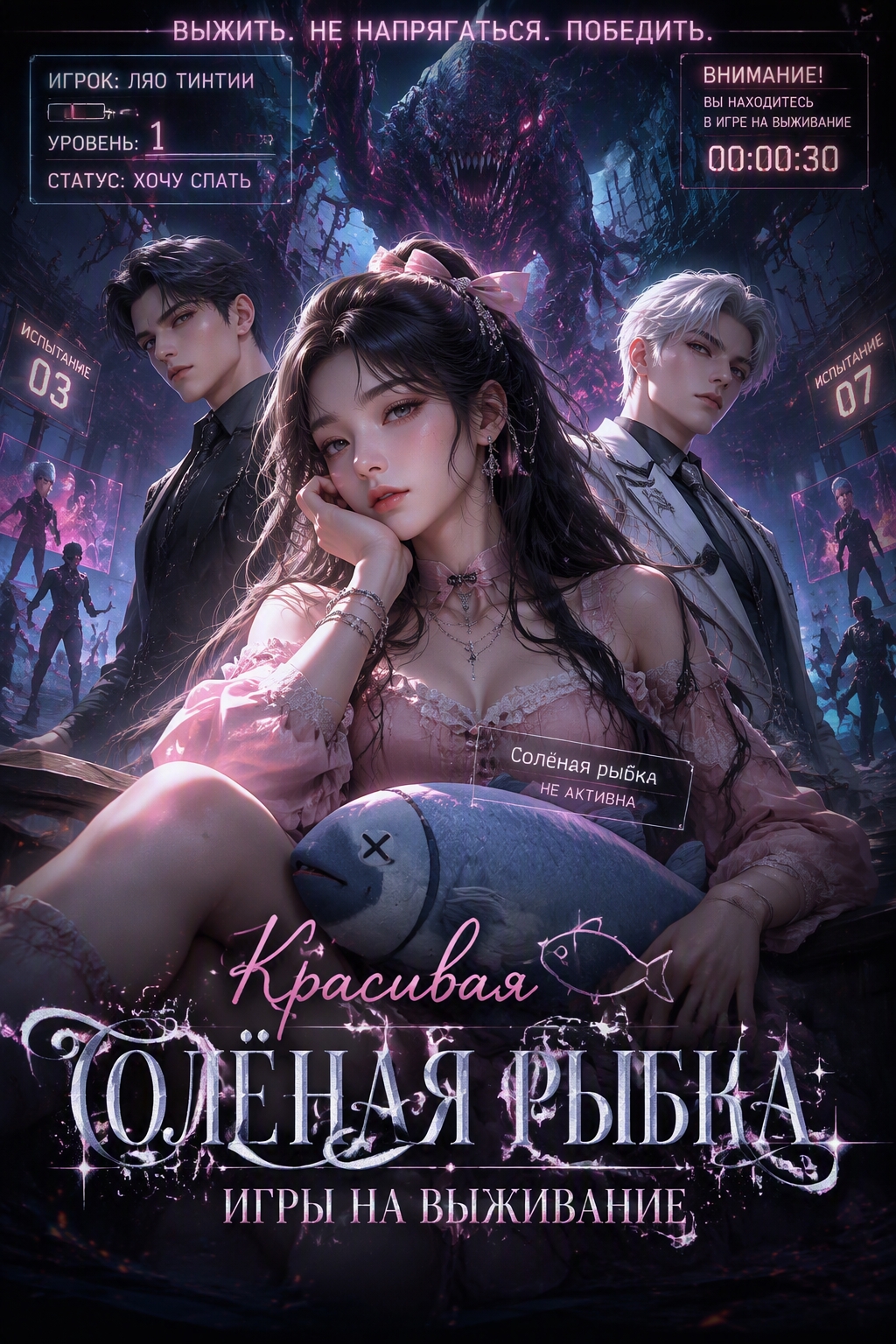 Красивая Солёная Рыбка: Игры на Выживание - обложка ранобэ читать онлайн
