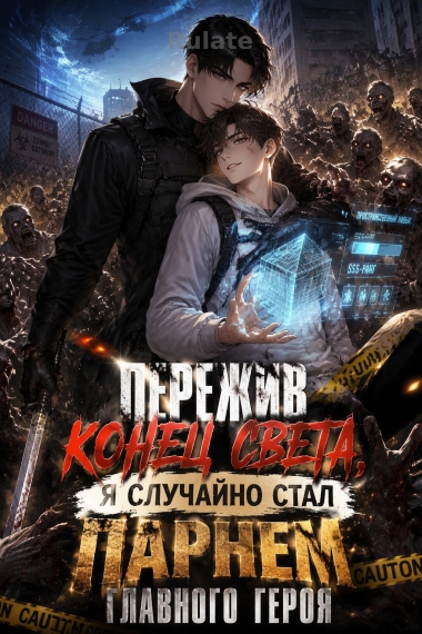 Пережив конец света, я случайно стал парнем главного героя - обложка ранобэ читать онлайн