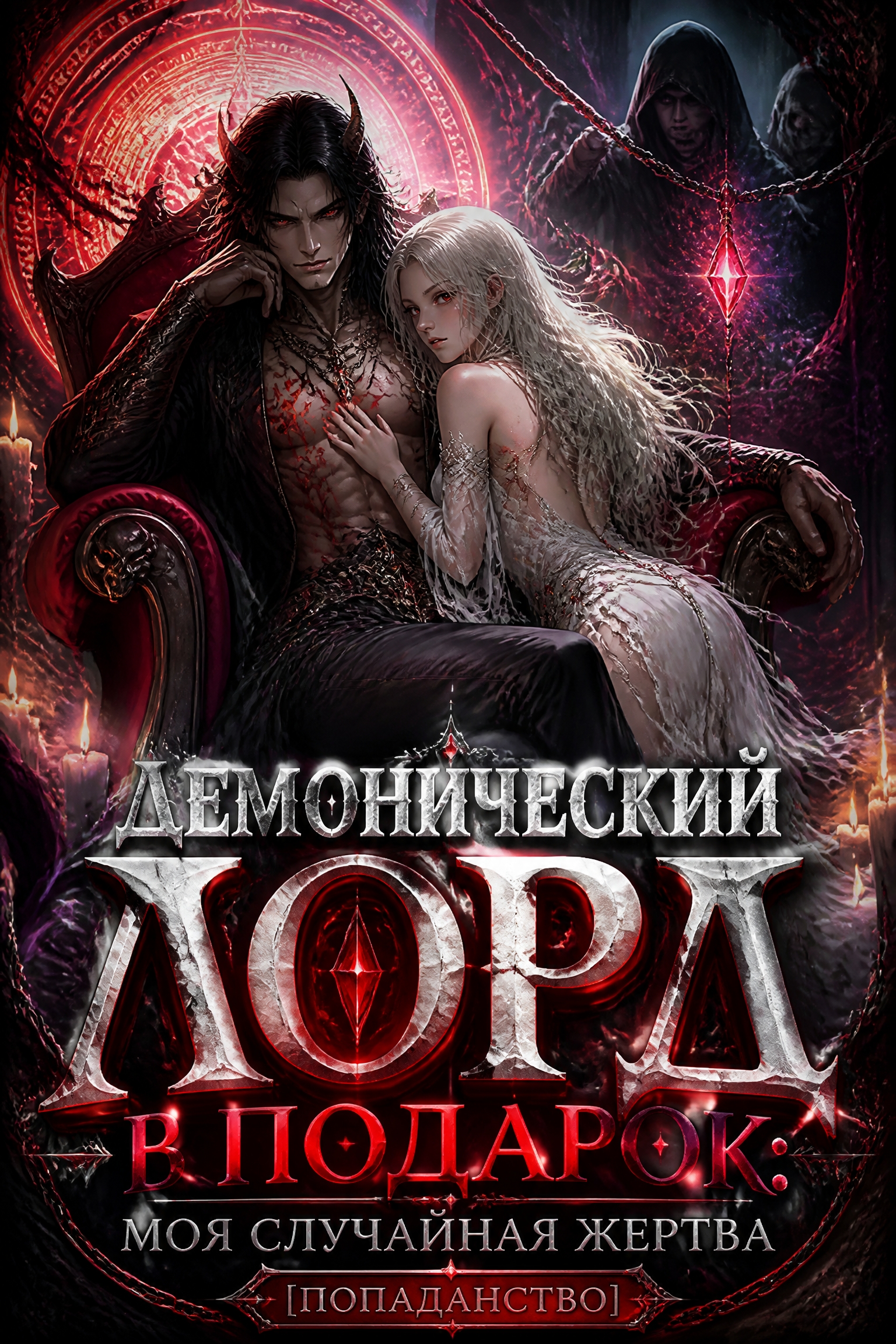 Демонический лорд в подарок: Моя случайная жертва [Попаданство] - обложка ранобэ читать онлайн