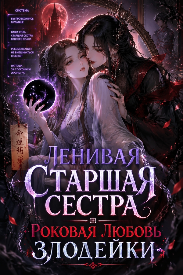 Ленивая старшая сестра — роковая любовь злодейки - обложка ранобэ читать онлайн