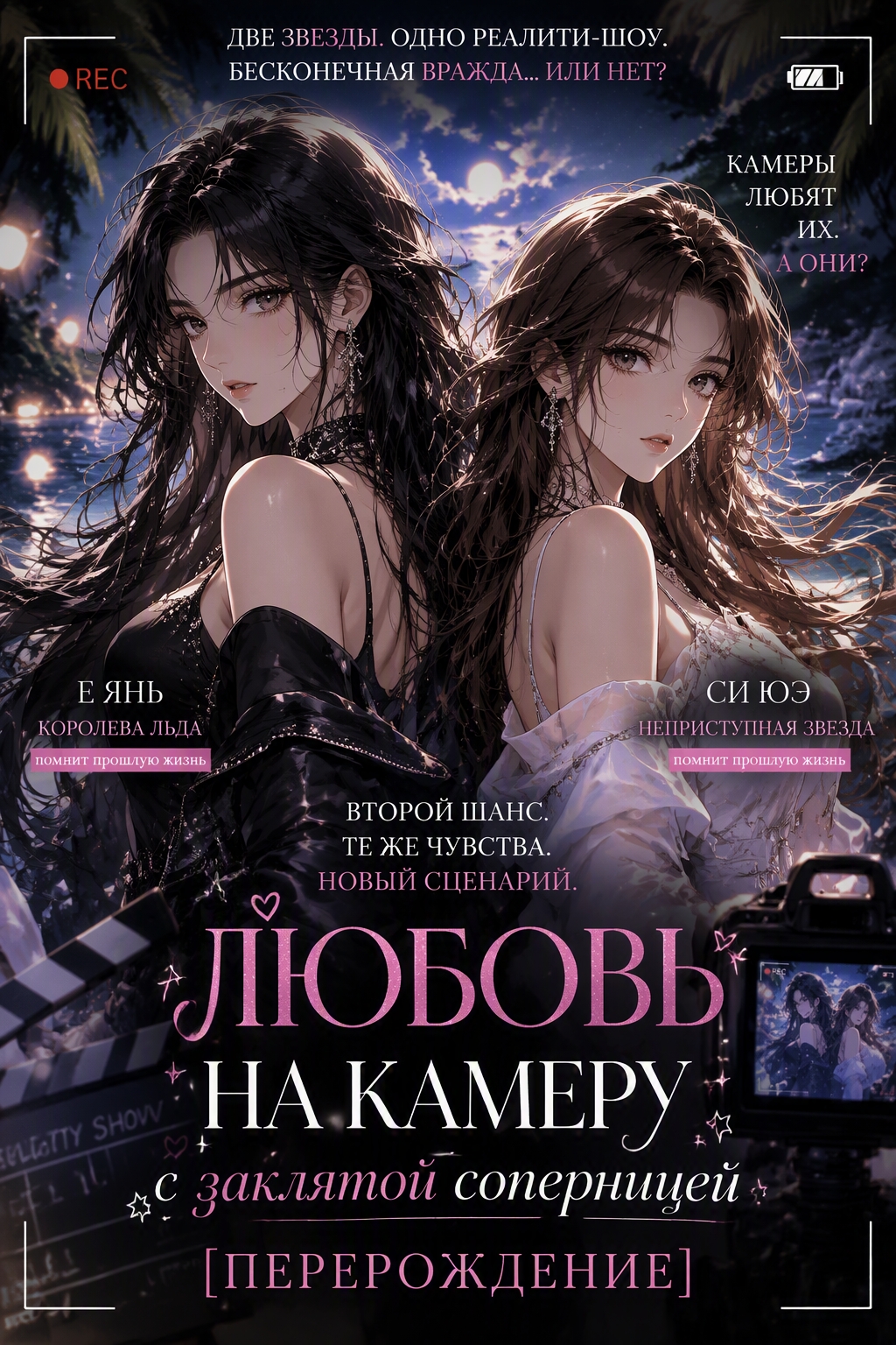 Любовь на камеру с заклятой соперницей [Перерождение] - обложка ранобэ читать онлайн