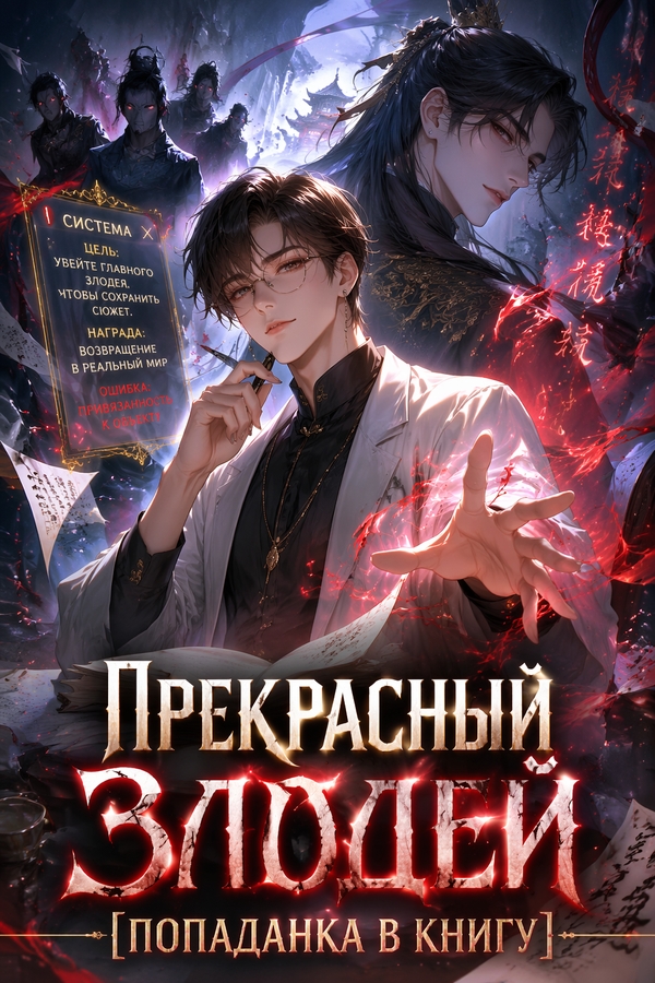 Прекрасный злодей [Попаданка в книгу] - обложка ранобэ читать онлайн