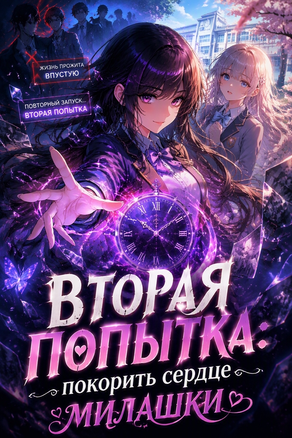 Вторая попытка: покорить сердце милашки - обложка ранобэ читать онлайн