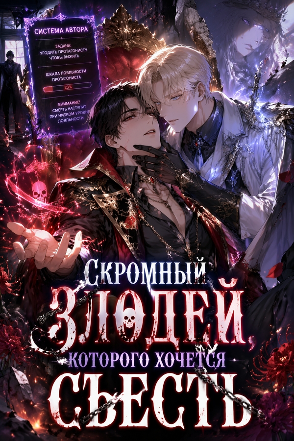Скромный злодей, которого хочется съесть - обложка ранобэ читать онлайн