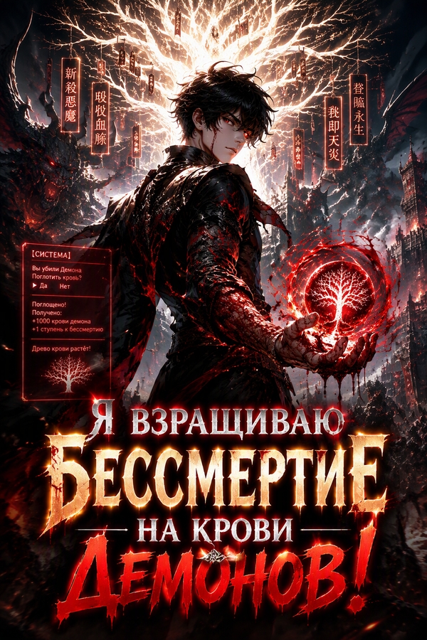 Я взращиваю бессмертие на крови демонов! - обложка ранобэ читать онлайн