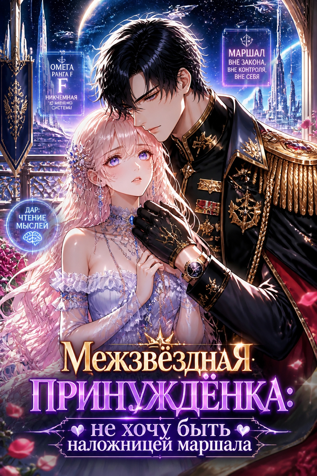 Межзвёздная принуждёнка: не хочу быть наложницей маршала - обложка ранобэ читать онлайн