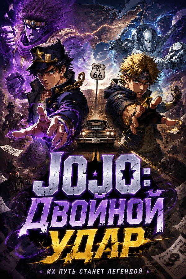 JOJO: Двойной Удар - обложка ранобэ читать онлайн