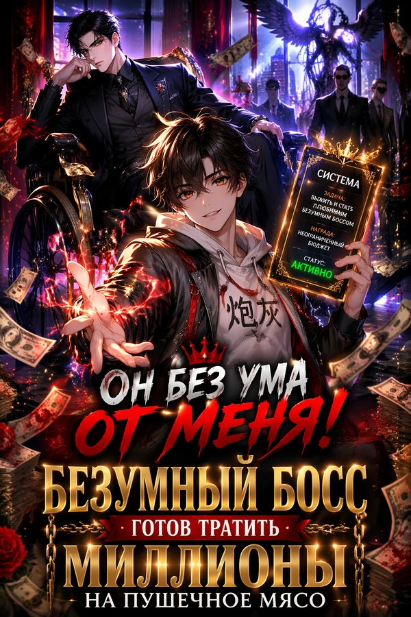 Он без ума от меня! Безумный босс готов тратить миллионы на пушечное мясо - обложка ранобэ читать онлайн