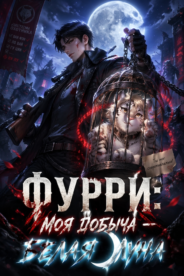 Фурри: Моя добыча — белая луна - обложка ранобэ читать онлайн