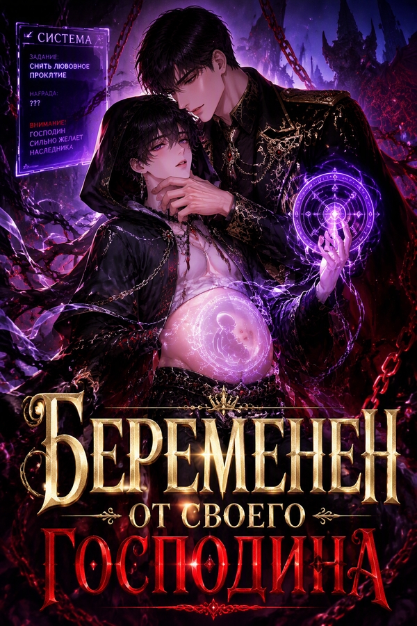 Беременен от своего господина - обложка ранобэ читать онлайн