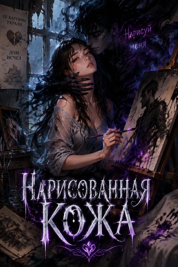 Нарисованная кожа - обложка ранобэ читать онлайн