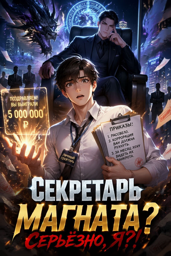Секретарь магната? Серьёзно, я?! - обложка ранобэ читать онлайн