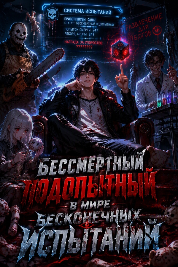 Бессмертный подопытный в мире бесконечных испытаний - обложка ранобэ читать онлайн
