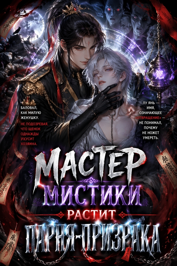 Мастер мистики растит парня-призрака - обложка ранобэ читать онлайн