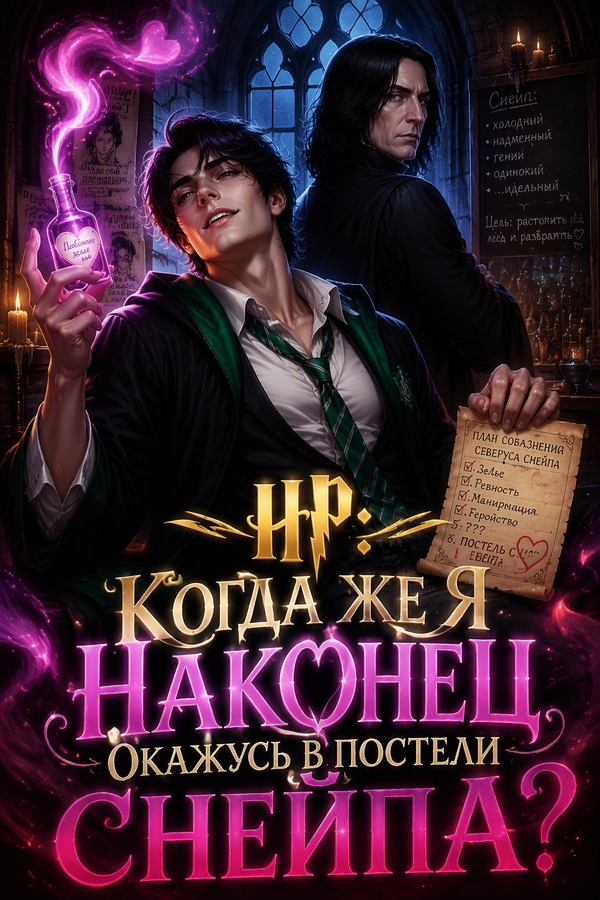 HP: Когда же я наконец окажусь в постели Снейпа? - обложка ранобэ читать онлайн